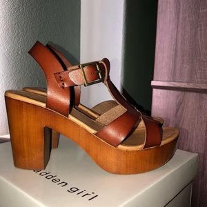 Madden Girl Heels - brown - size 9